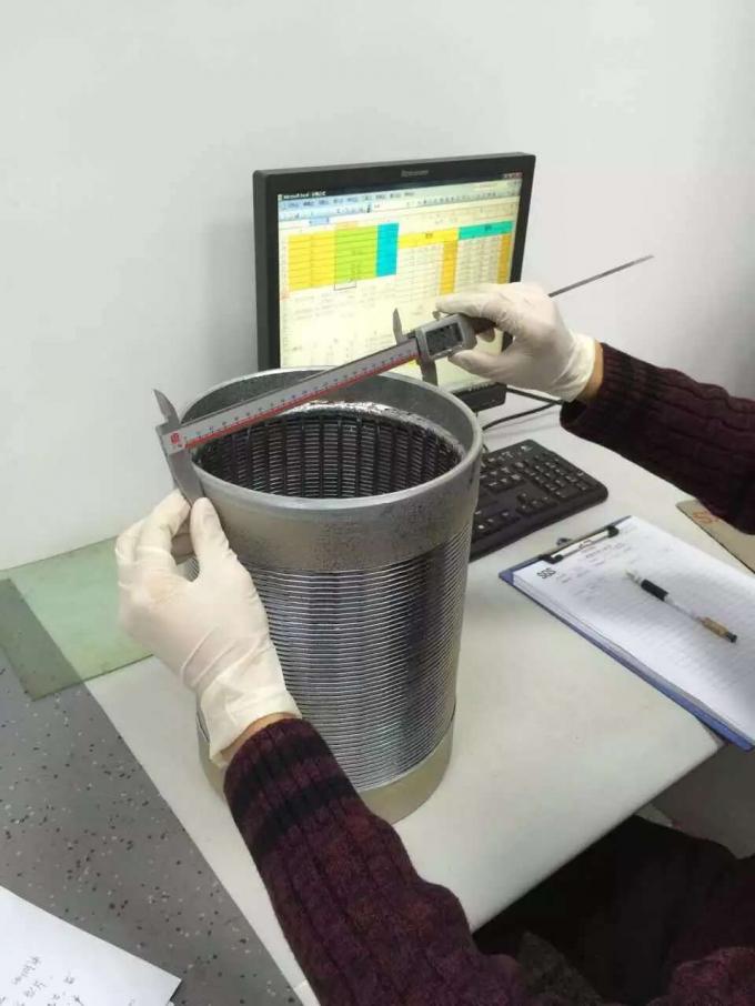 Stainless steel johnson wedge wire screen filter tube / deep well industry filter screen pipe