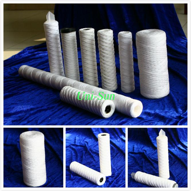 PP String Wound Filter Cartridges with Ss Core or PP Core for water treatment