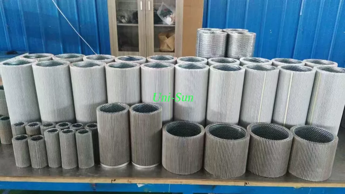 Stainless Steel 316L Corrugated sintered filter for high temperature gas