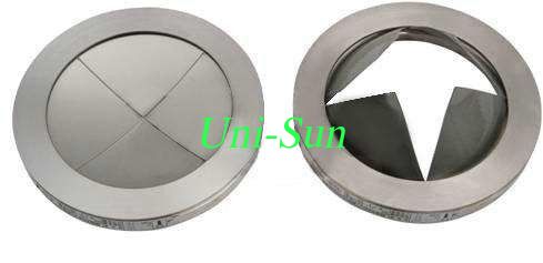 Rectangular flat slotted type dis rupt / stainless steel rupture disk