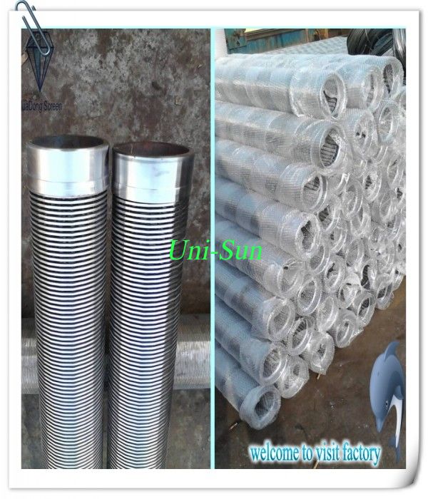 High Performance wire wrap screen,Johnson type well screen pipe