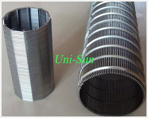 stainless steel wire wrap tube/v shaped wedge wire screen/Johnson water filter